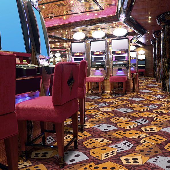 Joy Carpets Games People Play casino carpet with dice pattern